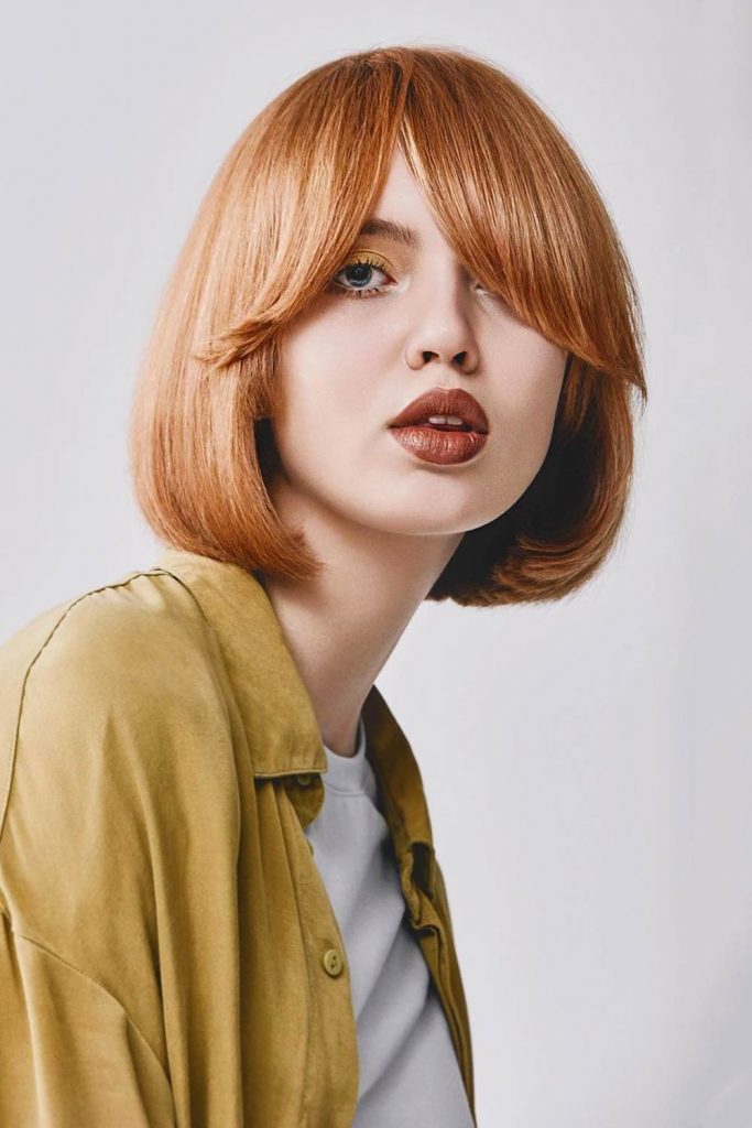 Sleek Lob for Square Face 