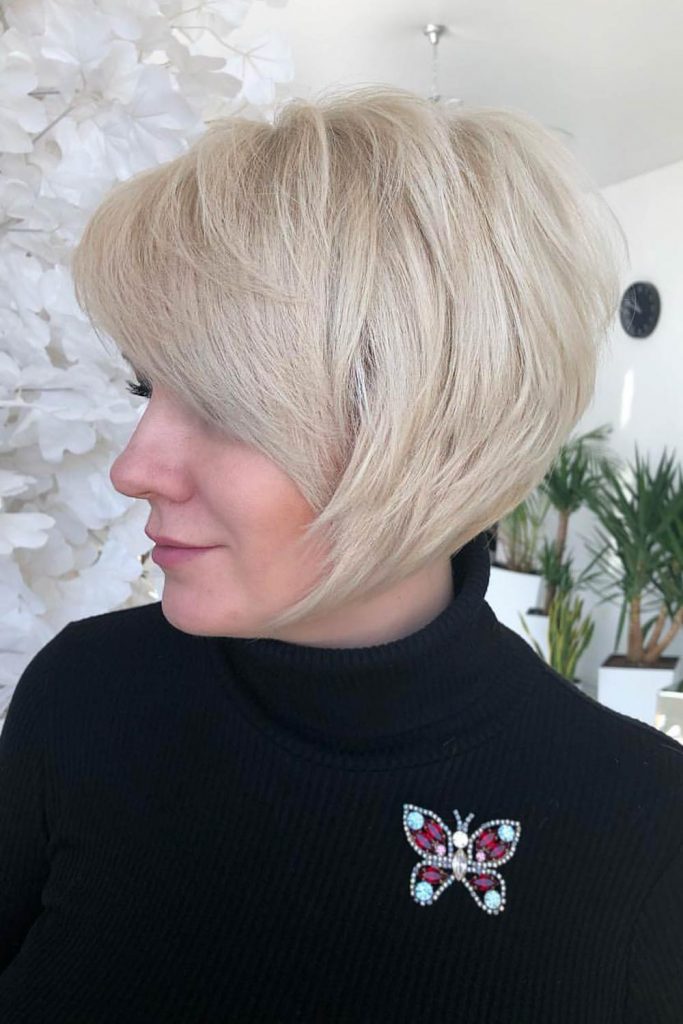 Layered Pixie Bob #layeredbob #bobhaircut #layeredhair