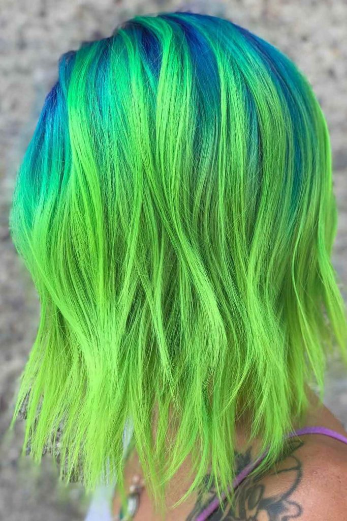 Blue And Green Ombre