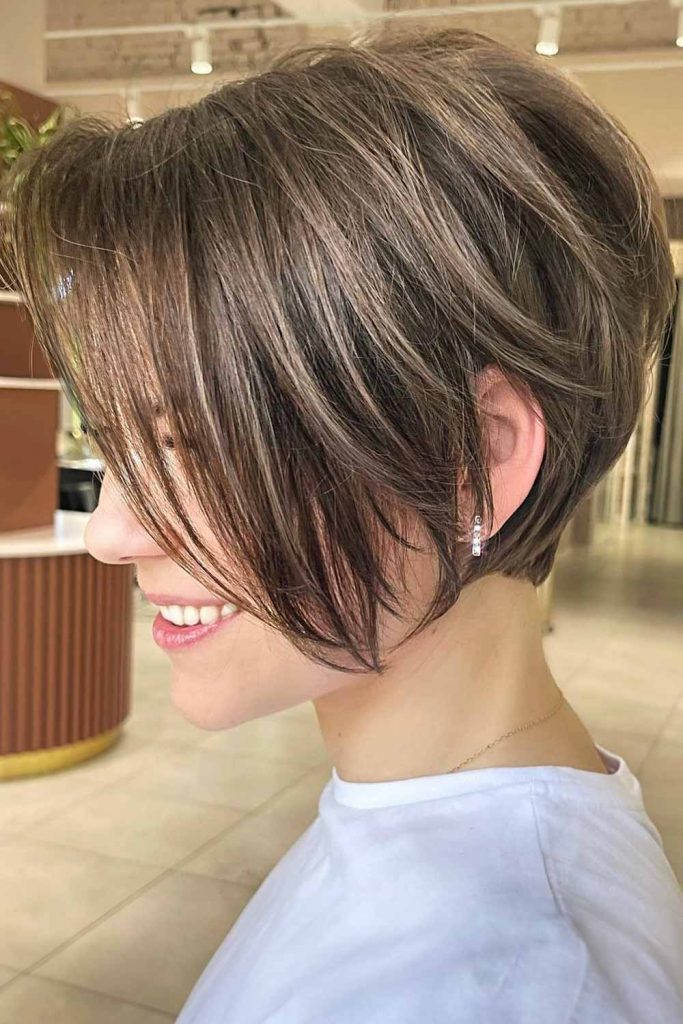 Pixie Bob with Layers #layeredbob #bobhaircut #layeredhair
