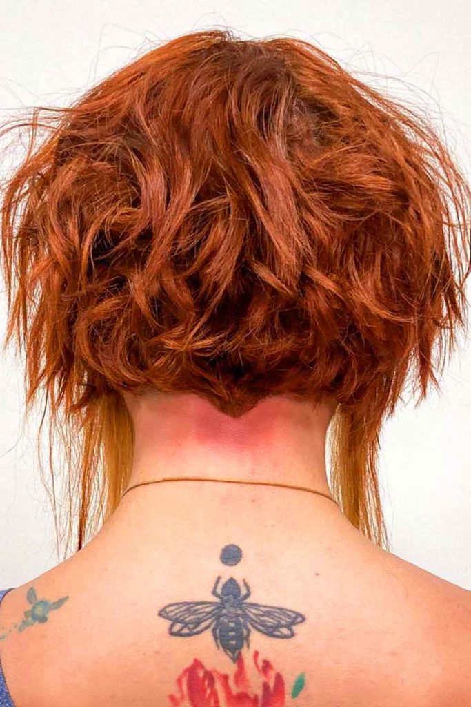 Messy Tapered Bob