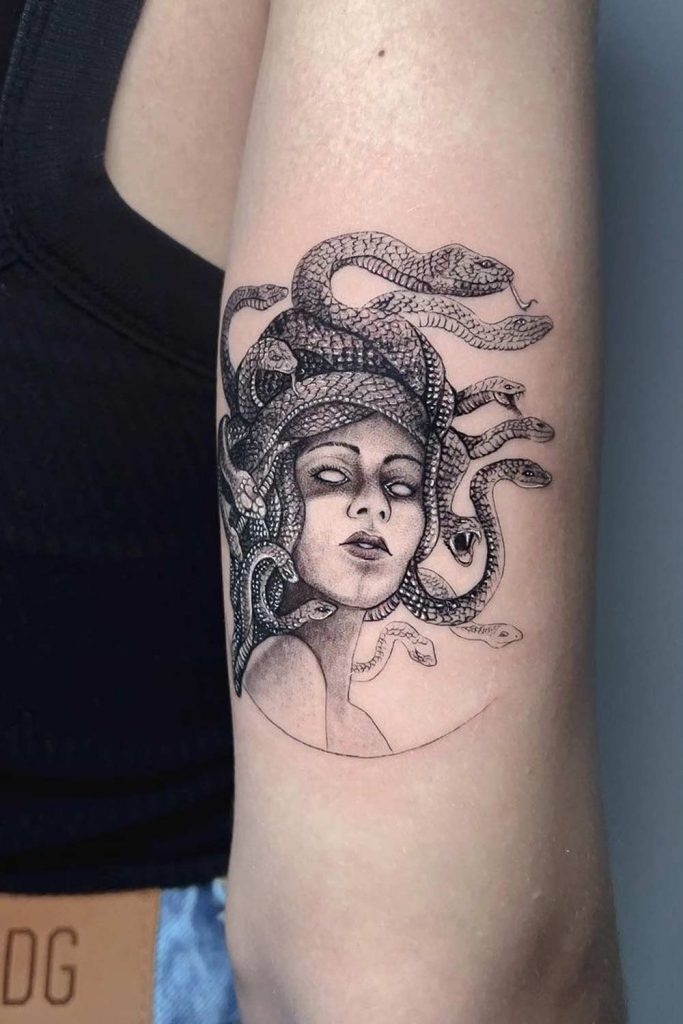 Medusa Portrait Tattoo