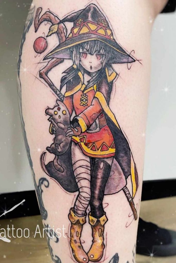 Anime Tattoo Design for Men