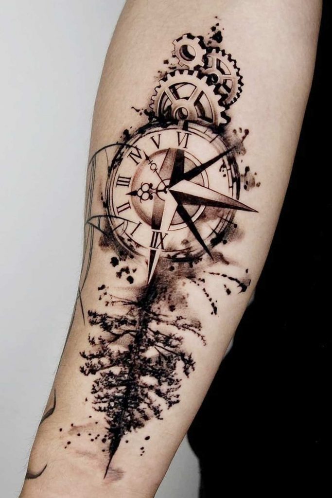 Clock Tattoo Design