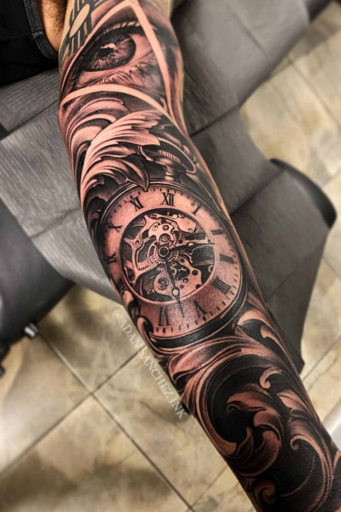 Mechanic Sleeve Tattoo Idea