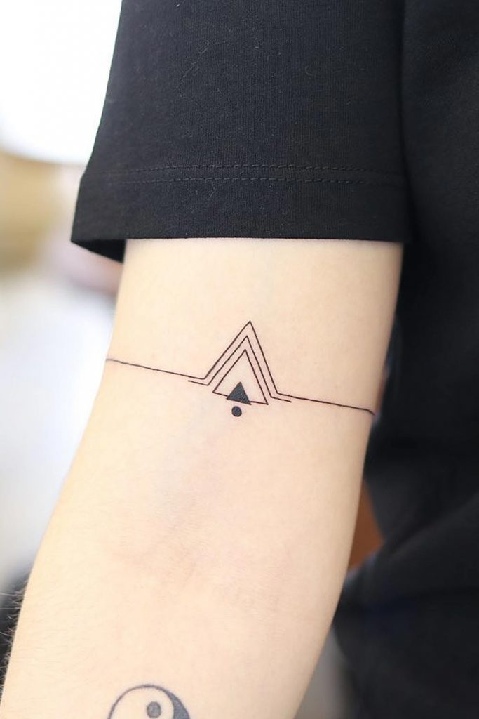 Minimalist Line Tattoo For Men