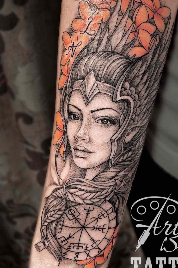 Valkyrie Portrait Tattoo