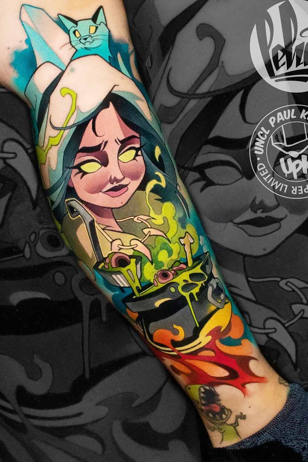 New School Style Tattoo