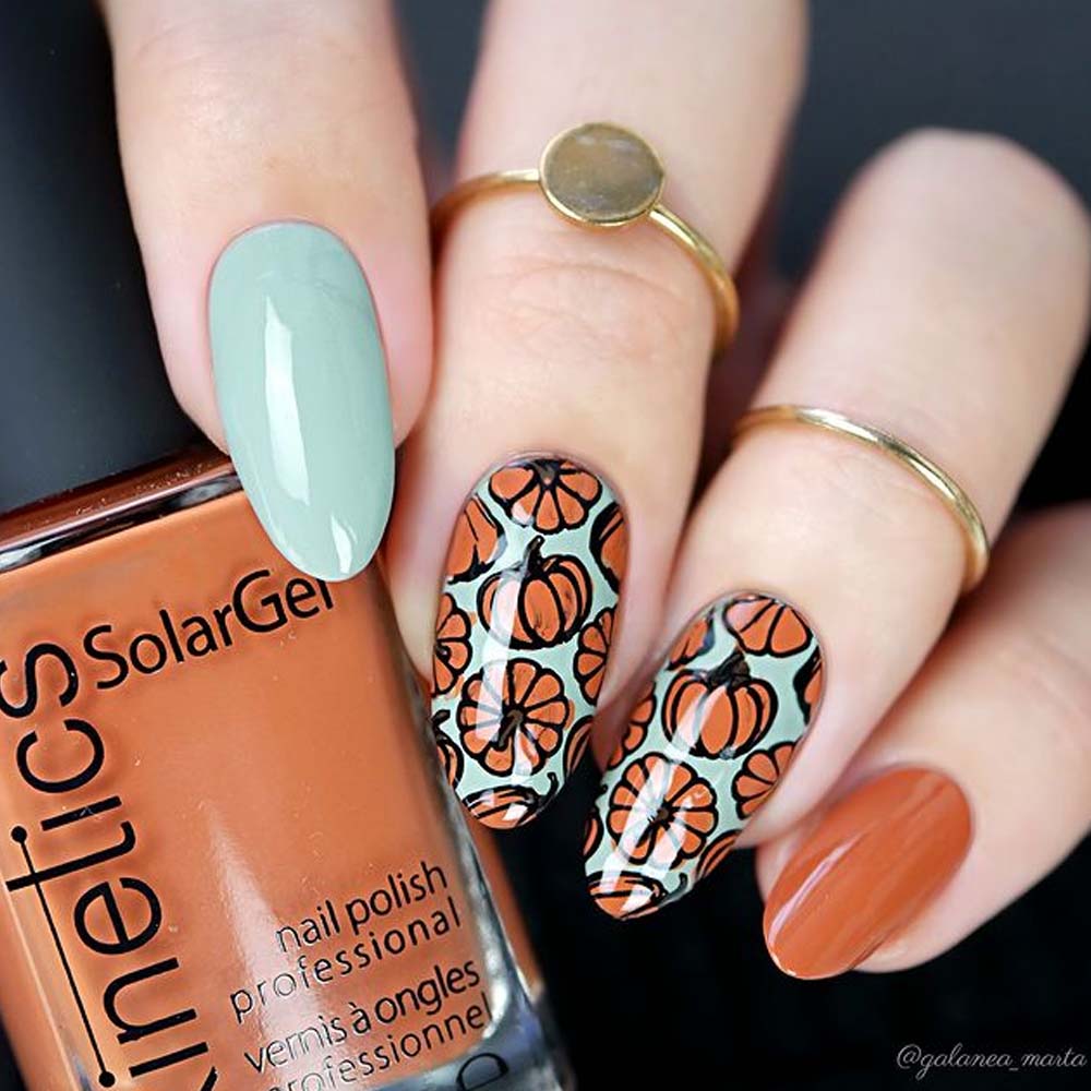 Pumpkins Thanksgiving Nails