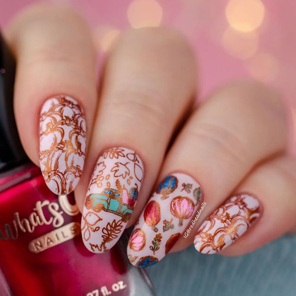 Thanksgiving Picnic Nails