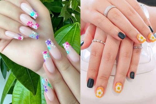 Pretty Flower Nail Designs To Copy