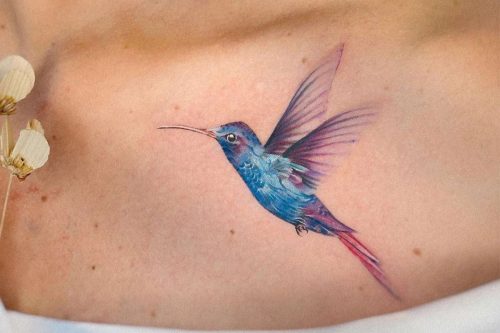 Symbolic and Nature-Inspired Hummingbird Tattoo Designs