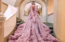 Luxurious Pink Wedding Dress Designs