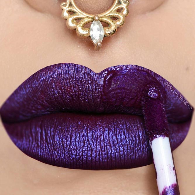 Metallic Purple Lipstick Shades