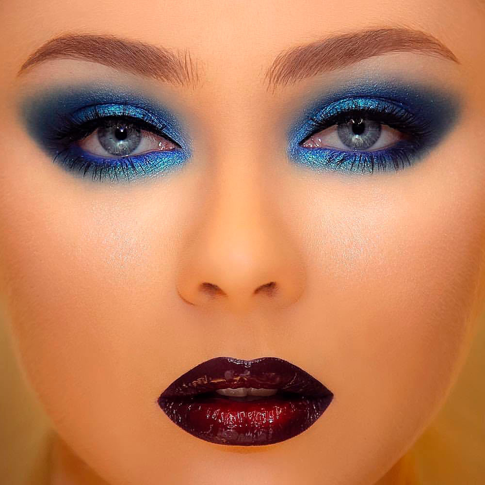 Stunning Makeup Ideas With Purple Gloss