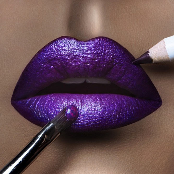 Metallic Purple Lipstick Shades