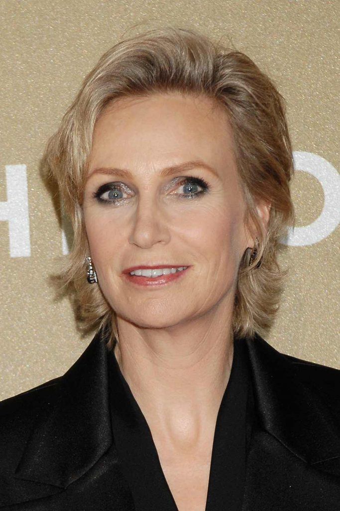 Jane Lynch with Layered Blonde Bob