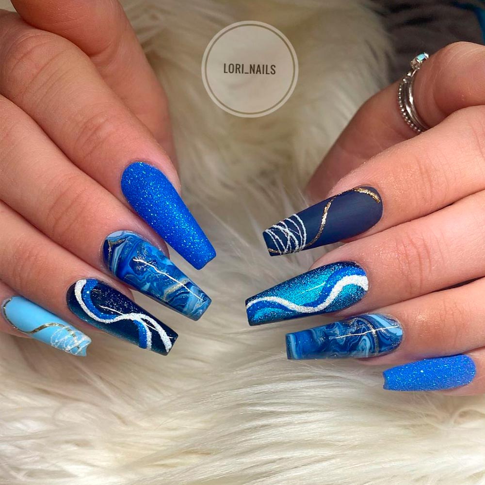 Glitter Ombre Nail Art