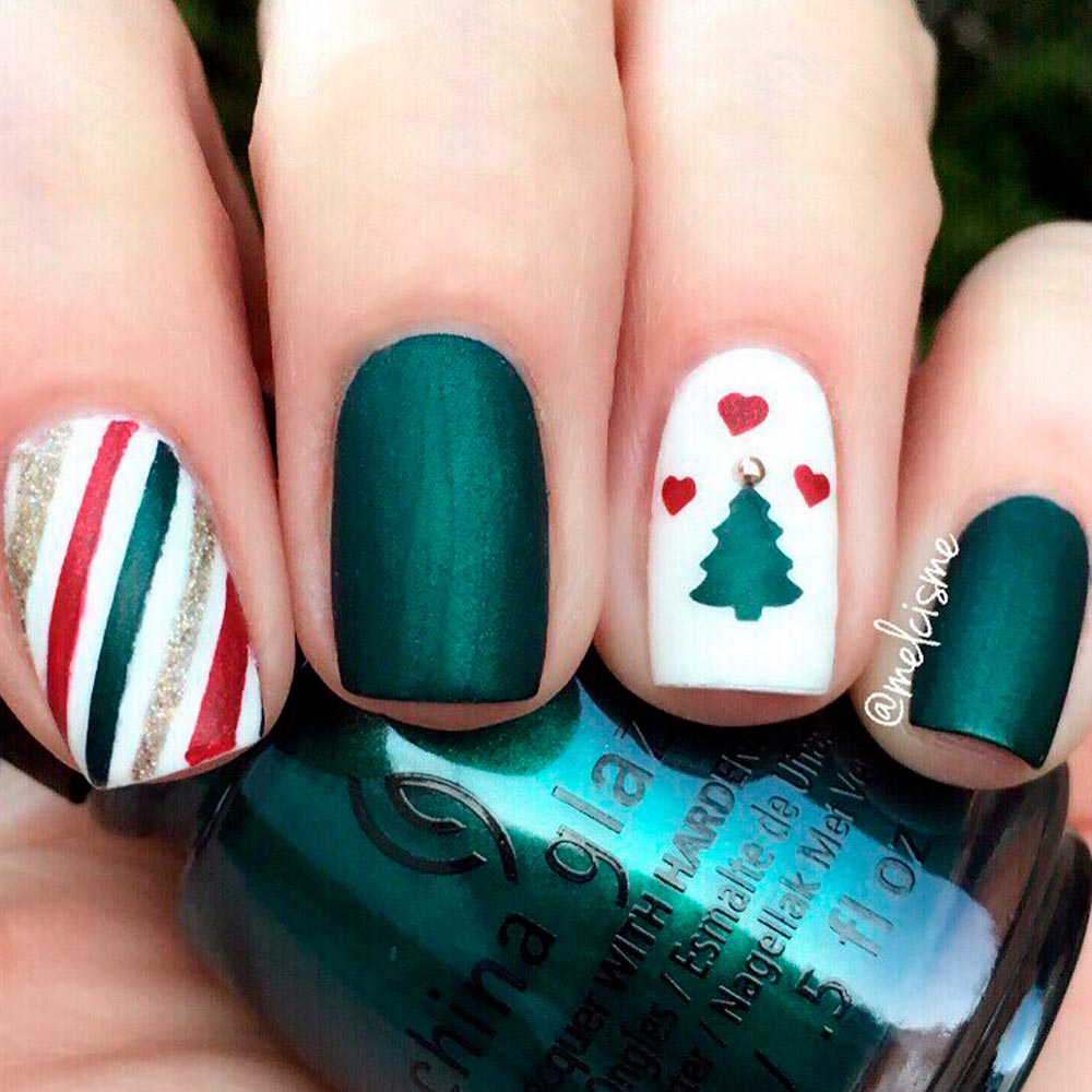 Christmas Tree Nail Designs