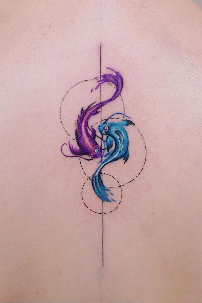 Koi Fish Watercolor Tattoo #koifish #koifishtattoo 