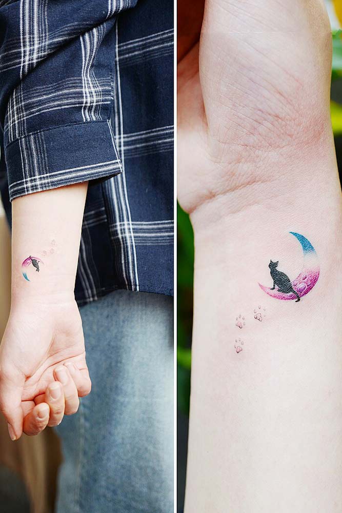 Small Watercolor Tattoo For Wrist #wristtattoo 
