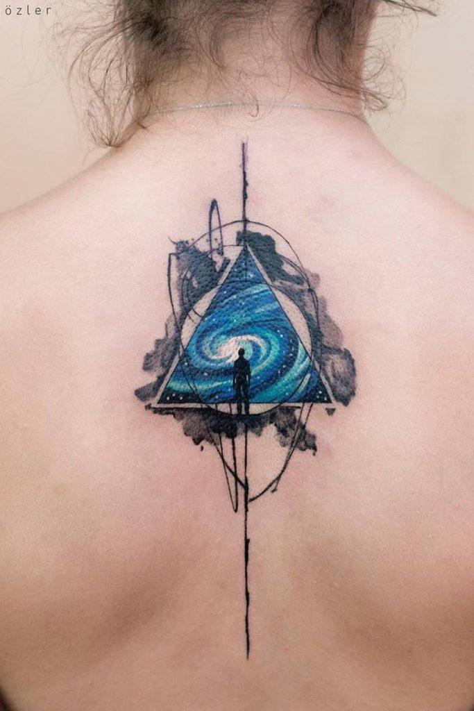 Back Watercolor Tattoo Idea