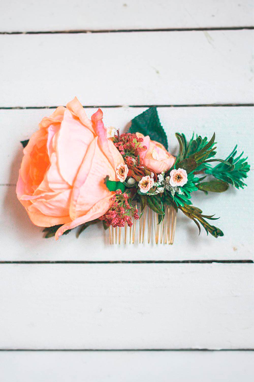 Peach, Green And Pastel Pink