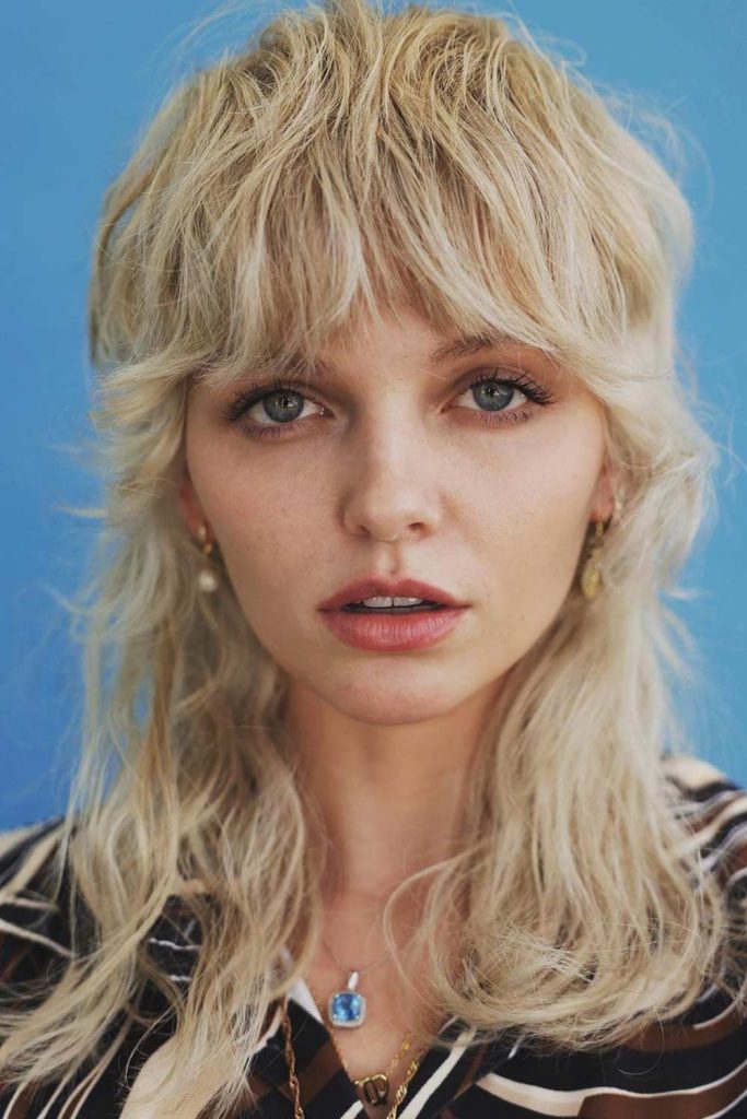 Layered Wolf Cut with Bangs