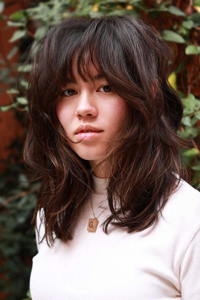 Wolfcut on Brown Hair #wolfcuthairstyles #wolfcuthair #wolfcut
