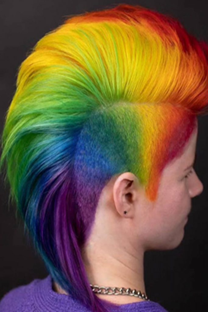 Flamboyant Fauxhawk Undercut
