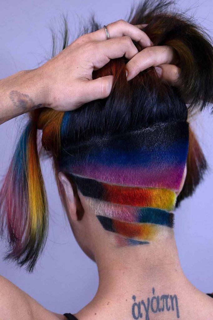 Hidden Undercut With Nape Design