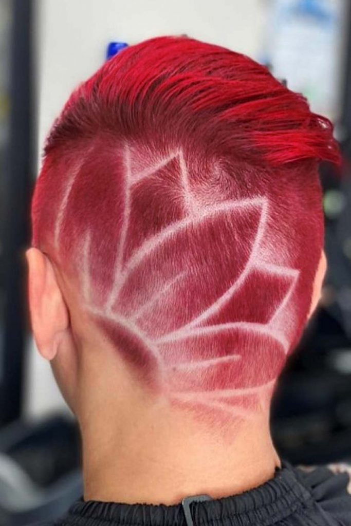 Mandala Hair Tattoo